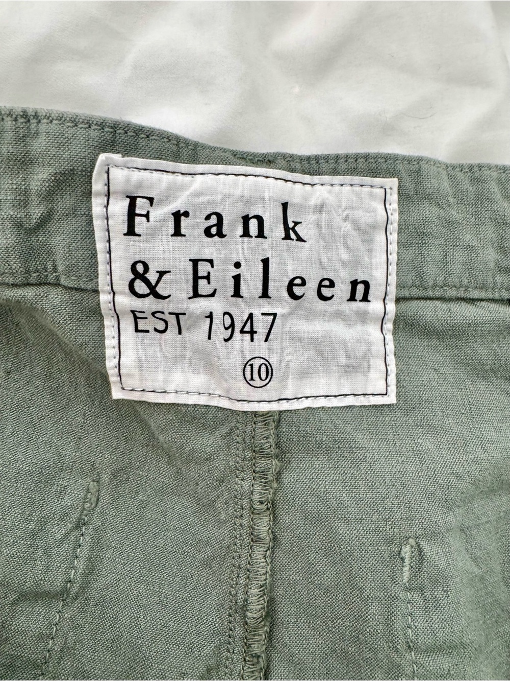 Frank & Eileen Waterford Rosemary Green Shorts - Picture 2 of 3